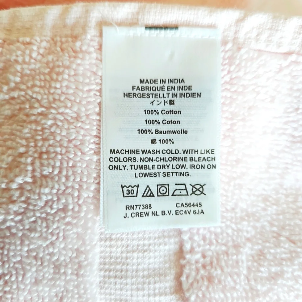 J Crew Beach Towel With Solid Jacquard Logo
